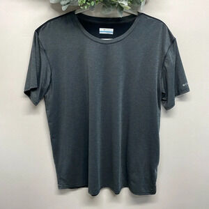 Columbia Spring Ave II Short Sleeve Shirt Gray Black Colorblock L